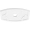 Ekena Millwork Kailey Architectural PVC Ceiling Medallion, 22"W x 14 5/8"H x 3"ID x 11 3/4"C x 1"P, One-Piece CMP22X14KY-03000 - alternate 4
